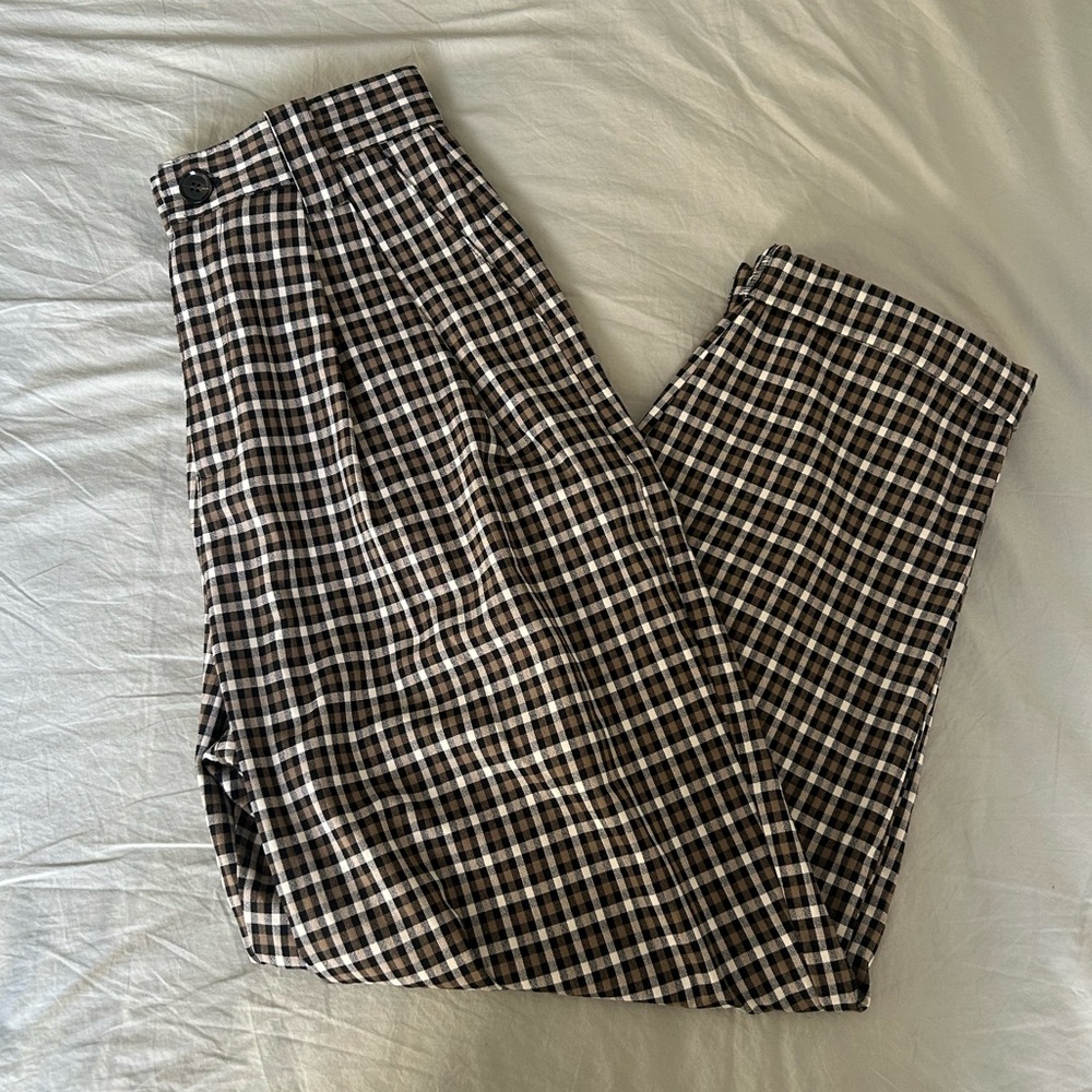 Topshop Plaid Trousers (fit like a size 2)